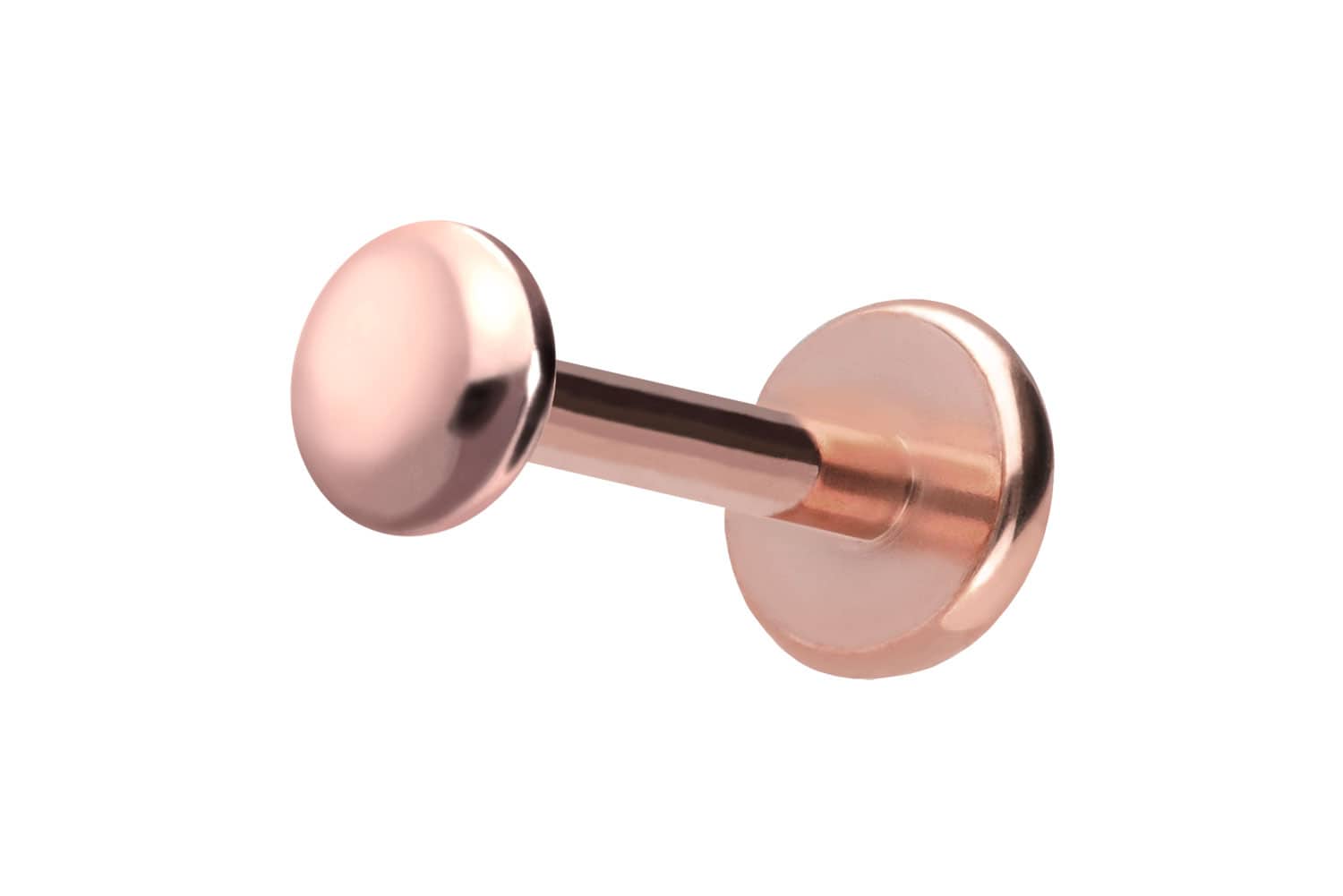 Titan Labret Piercing mit Push Fit DISC